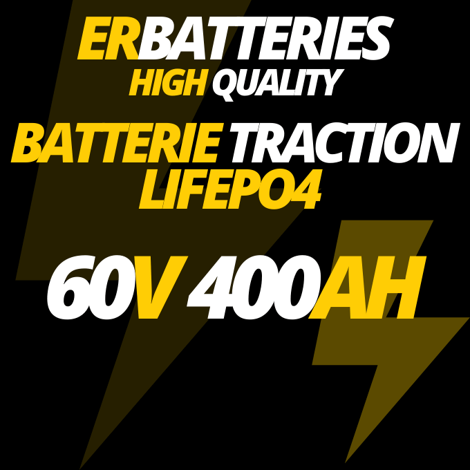 Batterie traction LiFePO4 60V 400Ah