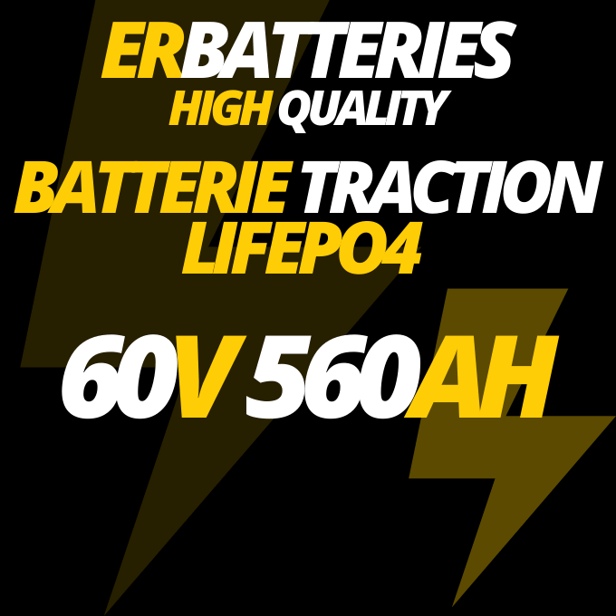 Batterie traction LiFePO4 60V 560Ah