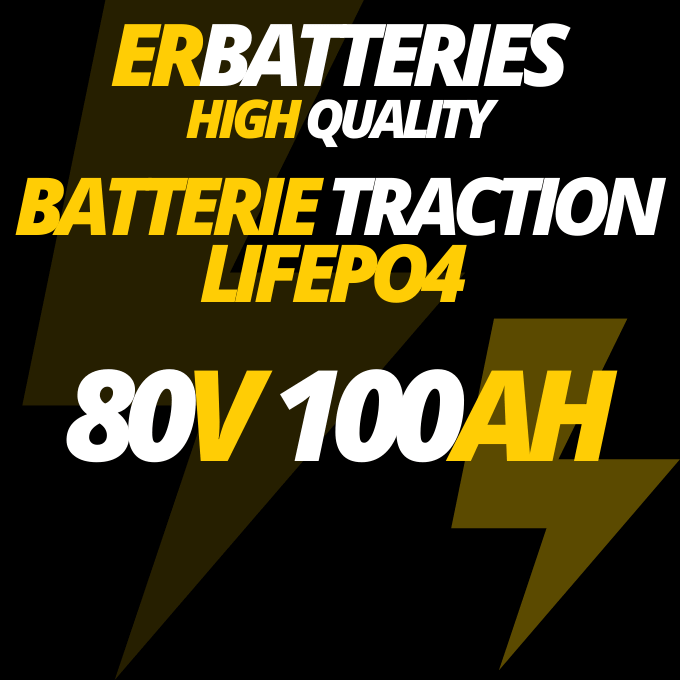 Batterie traction LiFePO4 80V 100Ah