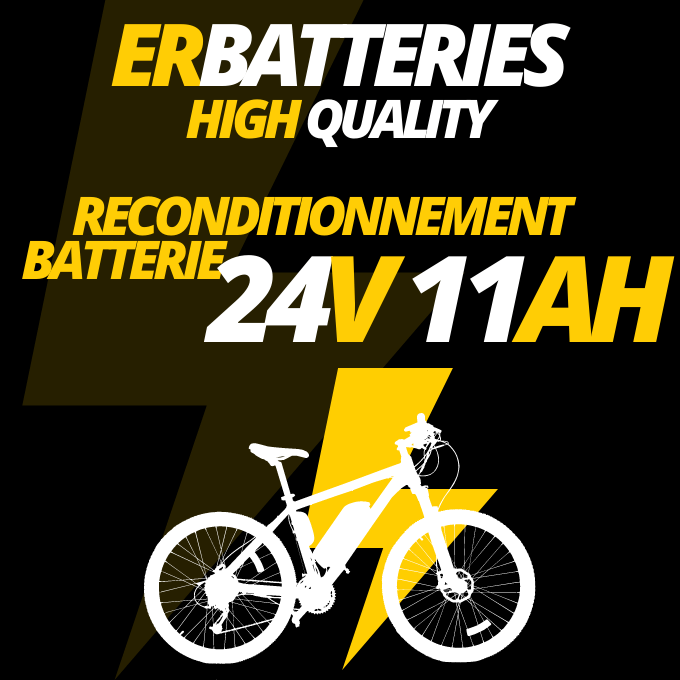 Reconditionnement batteries vélo électrique 24V 11Ah