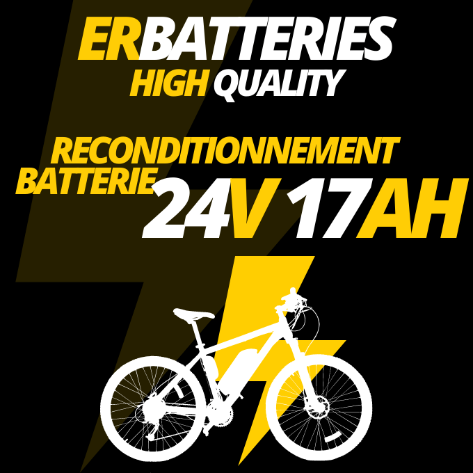 Reconditionnement batteries vélo électrique 24V 17Ah