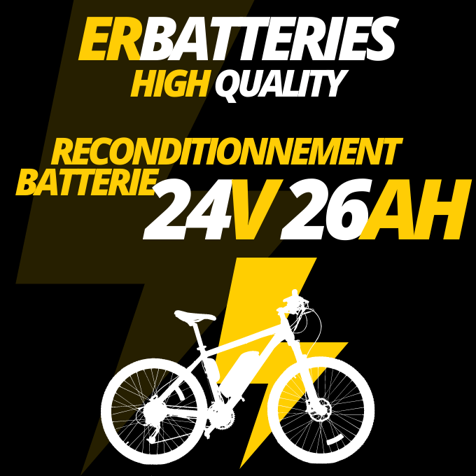 Reconditionnement batteries vélo électrique 24V 26Ah